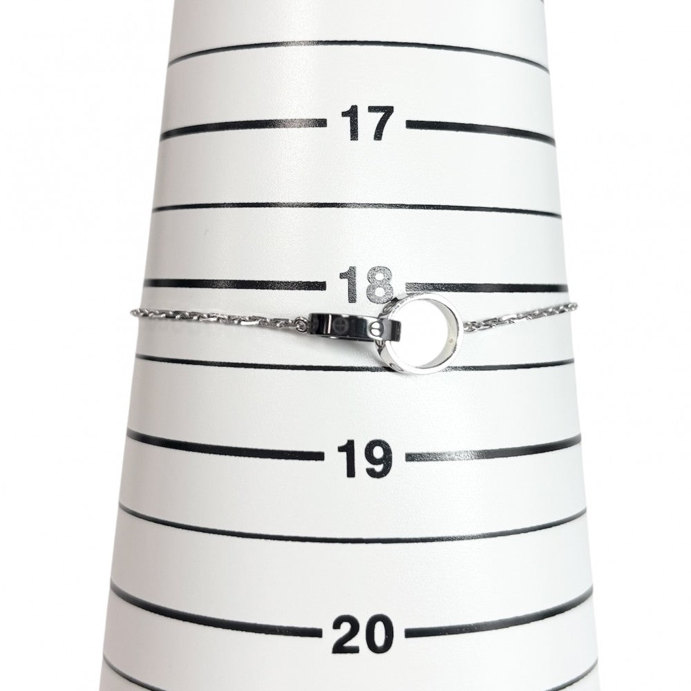 CARTIER カルティエ ブレスレット ベビーラブ ジュエリー アクセサリー Au750 18金WG K18ホワイトゴールド セラミック レディース 約3.6g【中古品】