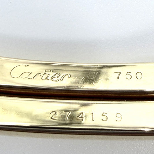 【開店SALE】 CARTIER カルティエ バングル パンテール ジュエリー アクセサリー シルバリウム Au750 18金YG メンズ レディース ブレスレット K18イエローゴールド シルバー800 ブラック 黒 ゴールド ユニセックス 約52.5g【中古品】
