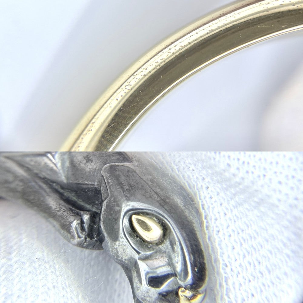 【開店SALE】 CARTIER カルティエ バングル パンテール ジュエリー アクセサリー シルバリウム Au750 18金YG メンズ レディース ブレスレット K18イエローゴールド シルバー800 ブラック 黒 ゴールド ユニセックス 約52.5g【中古品】