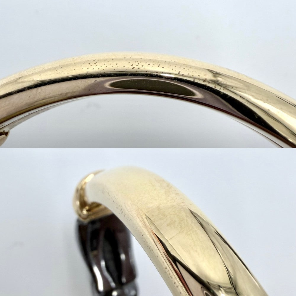 【開店SALE】 CARTIER カルティエ バングル パンテール ジュエリー アクセサリー シルバリウム Au750 18金YG メンズ レディース ブレスレット K18イエローゴールド シルバー800 ブラック 黒 ゴールド ユニセックス 約52.5g【中古品】
