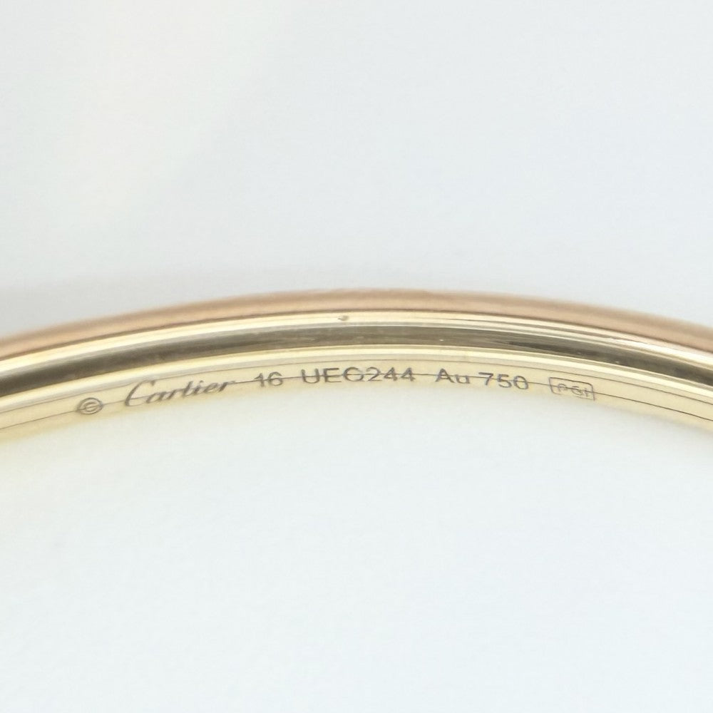 【開店SALE】 CARTIER カルティエ バングル ブレスレット ジュストアンクル スモールモデル 釘 18金PG Au750 ジュエリー アクセサリー 16サイズ K18ピンクゴールド ダイヤモンド レディース 約9.0g【中古品】