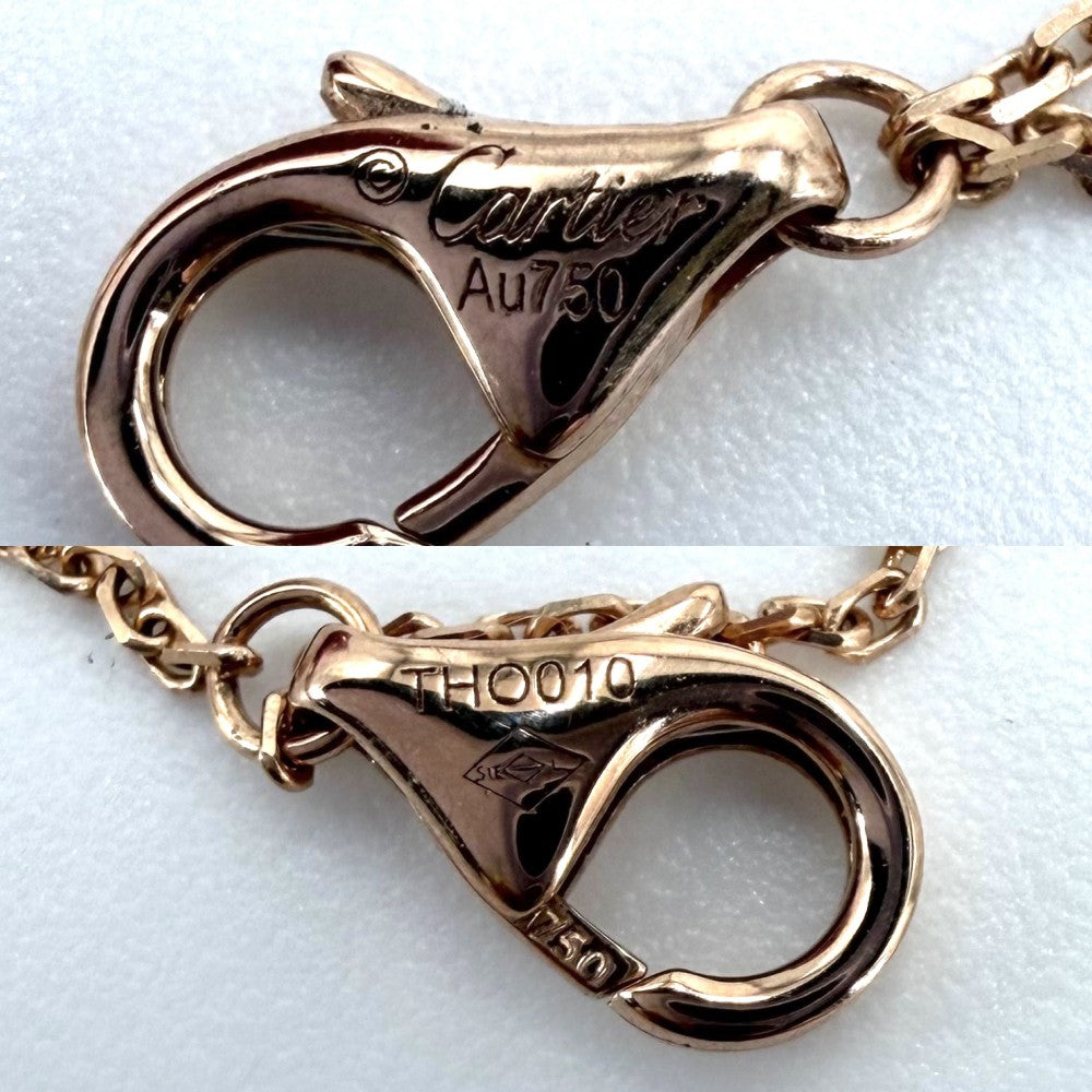 CARTIER カルティエ ネックレス スウィート トリニティ 3カラー ペンダント ジュエリー アクセサリー Au750 18金 K18イエローゴールド K18ピンクゴールド K18ホワイトゴールド ゴールド シルバー レディース 約3.6g【中古品】