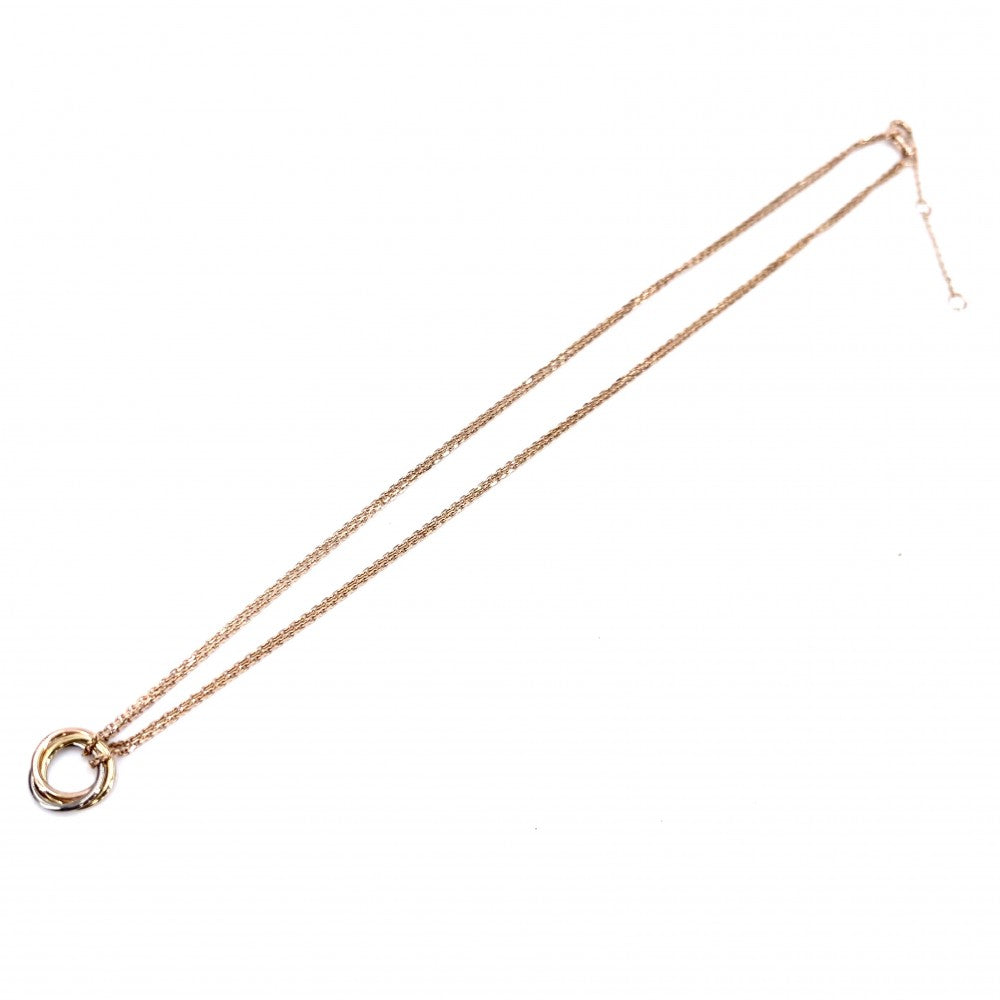 CARTIER カルティエ ネックレス スウィート トリニティ 3カラー ペンダント ジュエリー アクセサリー Au750 18金 K18イエローゴールド K18ピンクゴールド K18ホワイトゴールド ゴールド シルバー レディース 約3.6g【中古品】