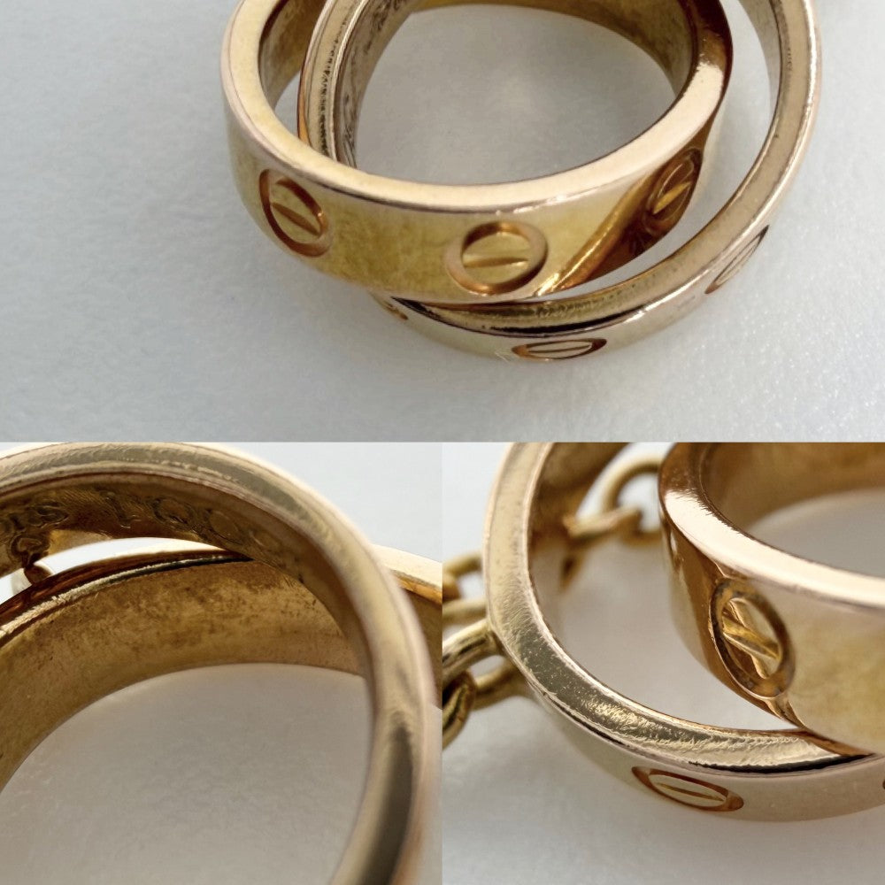CARTIER カルティエ ネックレス ベビーラブ LOVE ジュエリー アクセサリー Au750 18金YG K18イエローゴールド レディース 約7.5g【中古品】