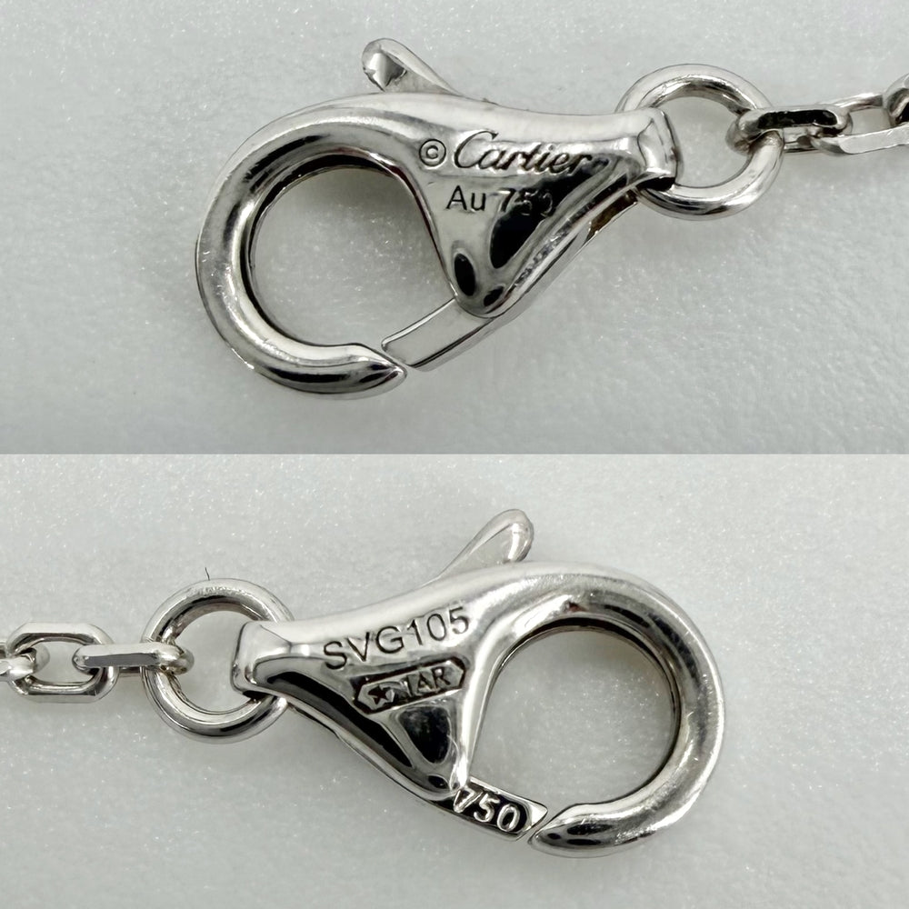 CARTIER カルティエ ブレスレット ダムール スモール 一粒ダイヤ アクセサリー ジュエリー Au750 18金WG K18ホワイトゴールド ダイヤモンド レディース 約2.3g【中古品】