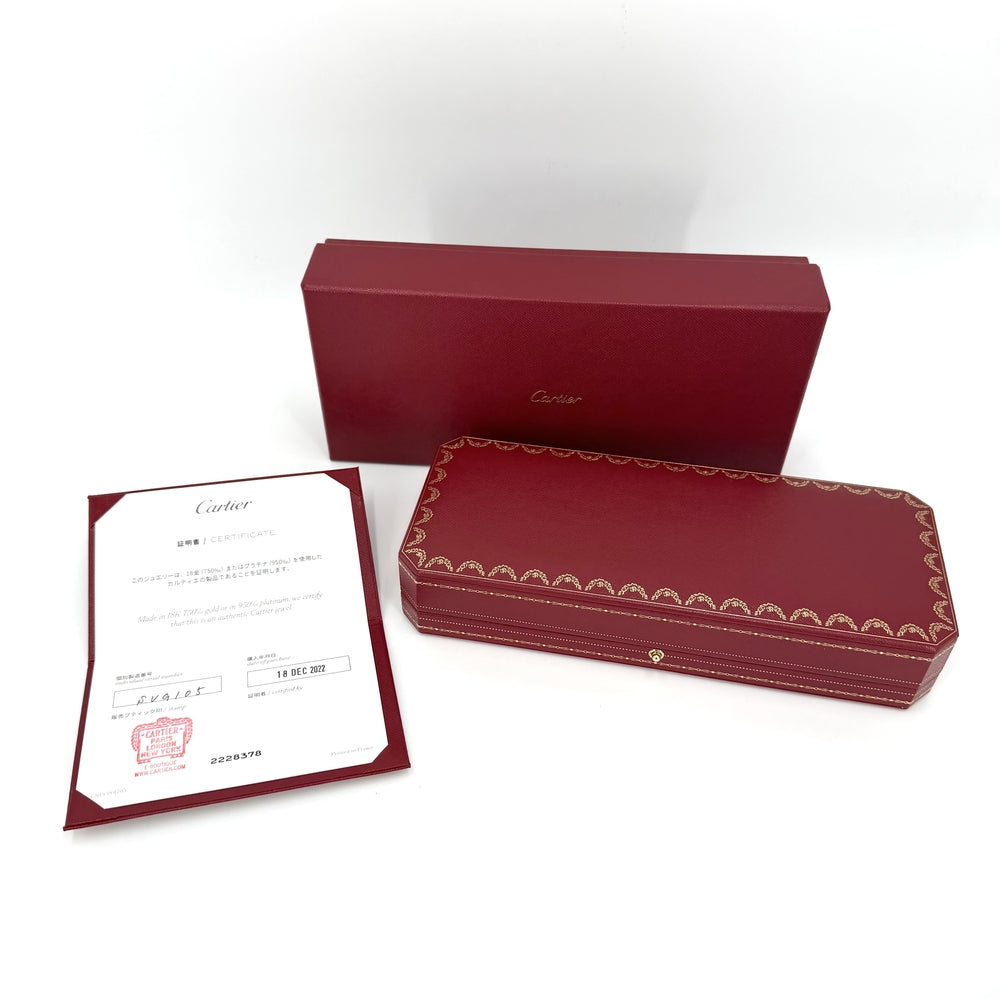 CARTIER カルティエ ブレスレット ダムール スモール 一粒ダイヤ アクセサリー ジュエリー Au750 18金WG K18ホワイトゴールド ダイヤモンド レディース 約2.3g【中古品】