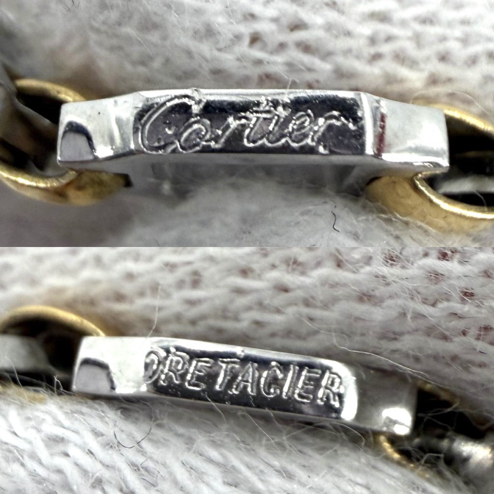 CARTIER カルティエ ブレスレット オールエアシエール サントス ジュエリー アクセサリー 18金WG Au750 ステンレススチール K18イエローゴールド レディース 約6.7g【中古品】