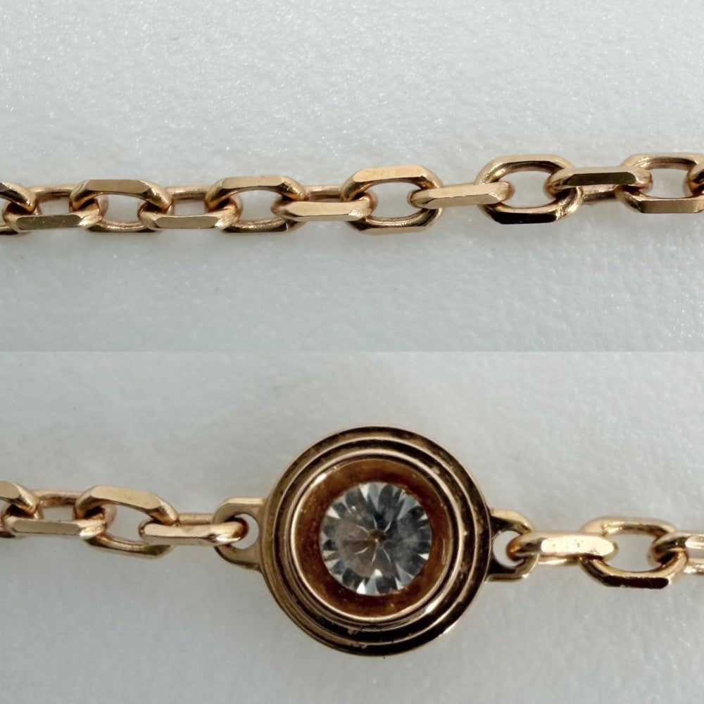 CARTIER カルティエ ブレスレット ダムール 一粒ダイヤ ジュエリー アクセサリー Au750 18金PG K18ピンクゴールド ダイヤモンド レディース 約2.2g【中古品】