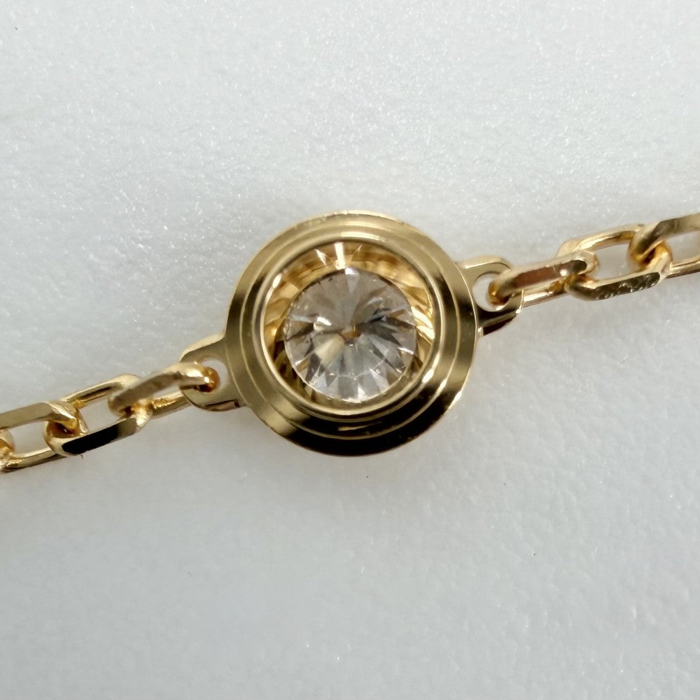 CARTIER カルティエ ブレスレット ダムール SM 一粒ダイヤ ジュエリー アクセサリー Au750 18金YG K18イエローゴールド ダイヤモンド レディース 約2.2g【中古品】