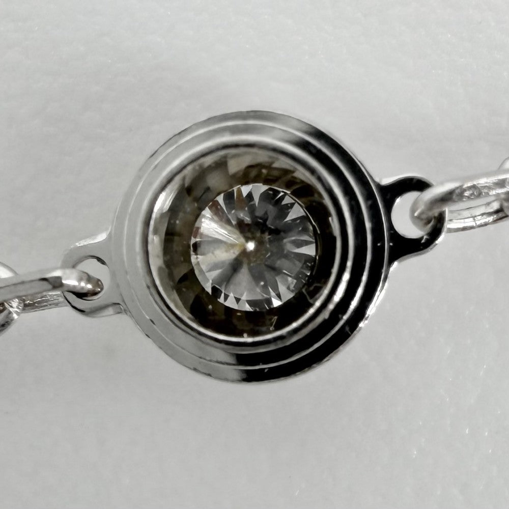 CARTIER カルティエ ブレスレット ダムール スモール 一粒ダイヤ アクセサリー ジュエリー Au750 18金WG K18ホワイトゴールド ダイヤモンド レディース 約2.3g【中古品】