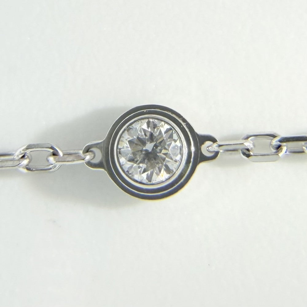CARTIER カルティエ ブレスレット ダムール スモール 一粒ダイヤ アクセサリー ジュエリー Au750 18金WG K18ホワイトゴールド ダイヤモンド レディース 約2.3g【中古品】