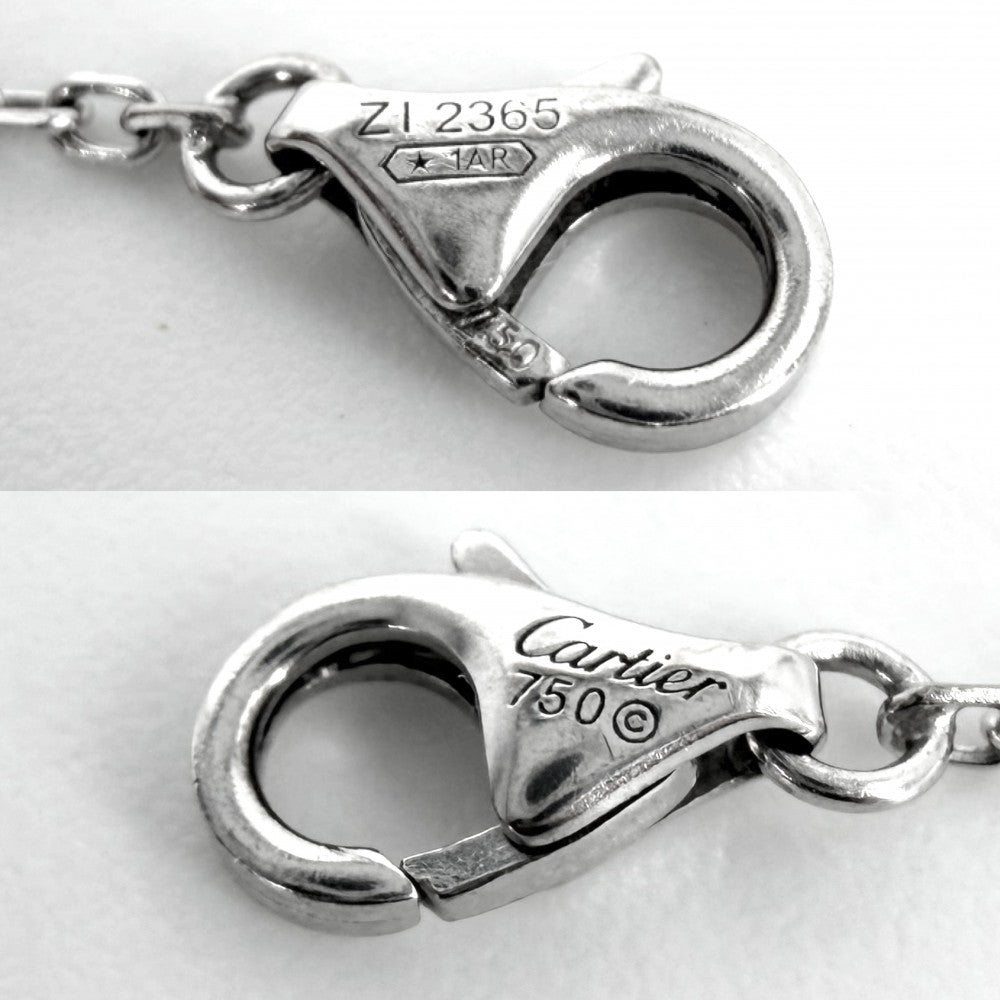 CARTIER カルティエ ブレスレット ダムール スモール 一粒ダイヤ アクセサリー ジュエリー Au750 18金WG K18ホワイトゴールド ダイヤモンド レディース 約2.3g【中古品】