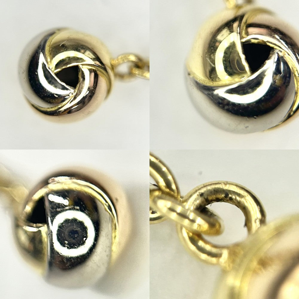 CARTIER カルティエ ピアス ベビートリニティ 3カラー ジュエリー アクセサリー スイング 750 K18イエローゴールド K18ピンクゴールド K18ホワイトゴールド ダイヤモンド B8020800 レディース 約4.9g【中古品】