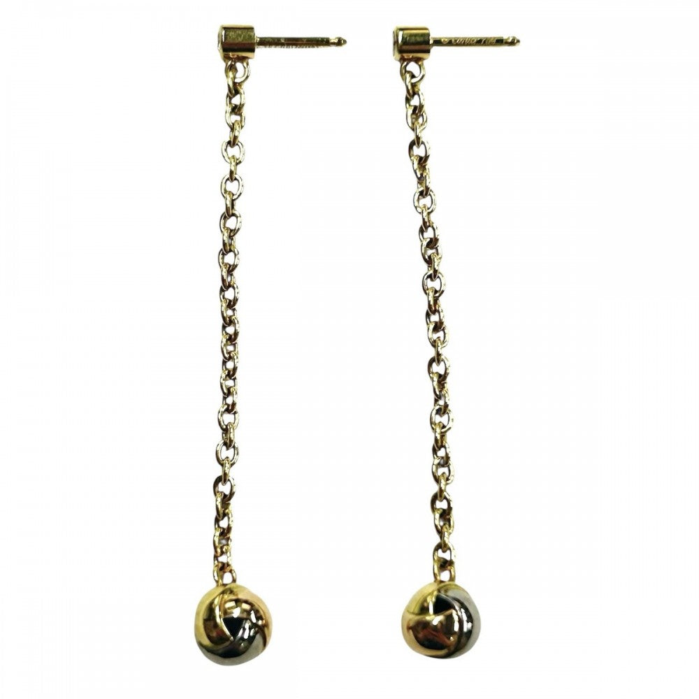 CARTIER カルティエ ピアス ベビートリニティ 3カラー ジュエリー アクセサリー スイング 750 K18イエローゴールド K18ピンクゴールド K18ホワイトゴールド ダイヤモンド B8020800 レディース 約4.9g【中古品】