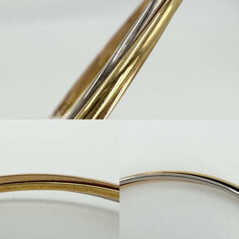 CARTIER カルティエ ピアス トリニティ フープピアス アクセサリー ジュエリー Trinity earrings Au750 K18 K18イエローゴールド K18ピンクゴールド K18ホワイトゴールド レディース 約17.5g【中古品】