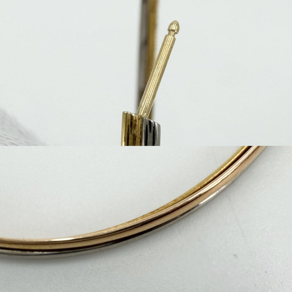 CARTIER カルティエ ピアス トリニティ フープピアス アクセサリー ジュエリー Trinity earrings Au750 K18 K18イエローゴールド K18ピンクゴールド K18ホワイトゴールド レディース 約17.5g【中古品】