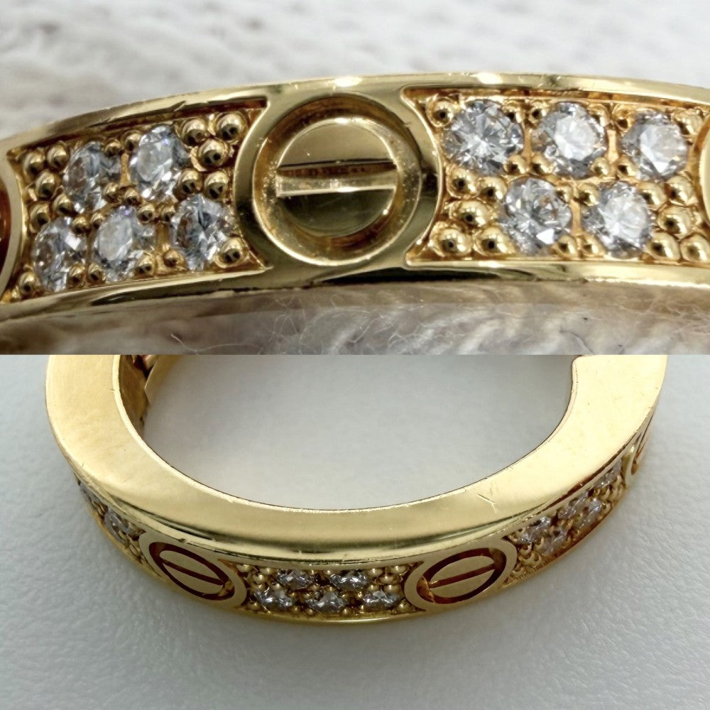 CARTIER カルティエ ピアス ラブ マルチウェア フープピアス LOVE 18金YG Au750 ジュエリー アクセサリー K18イエローゴールド ダイヤモンド レディース 約5.7(合計)g【中古品】