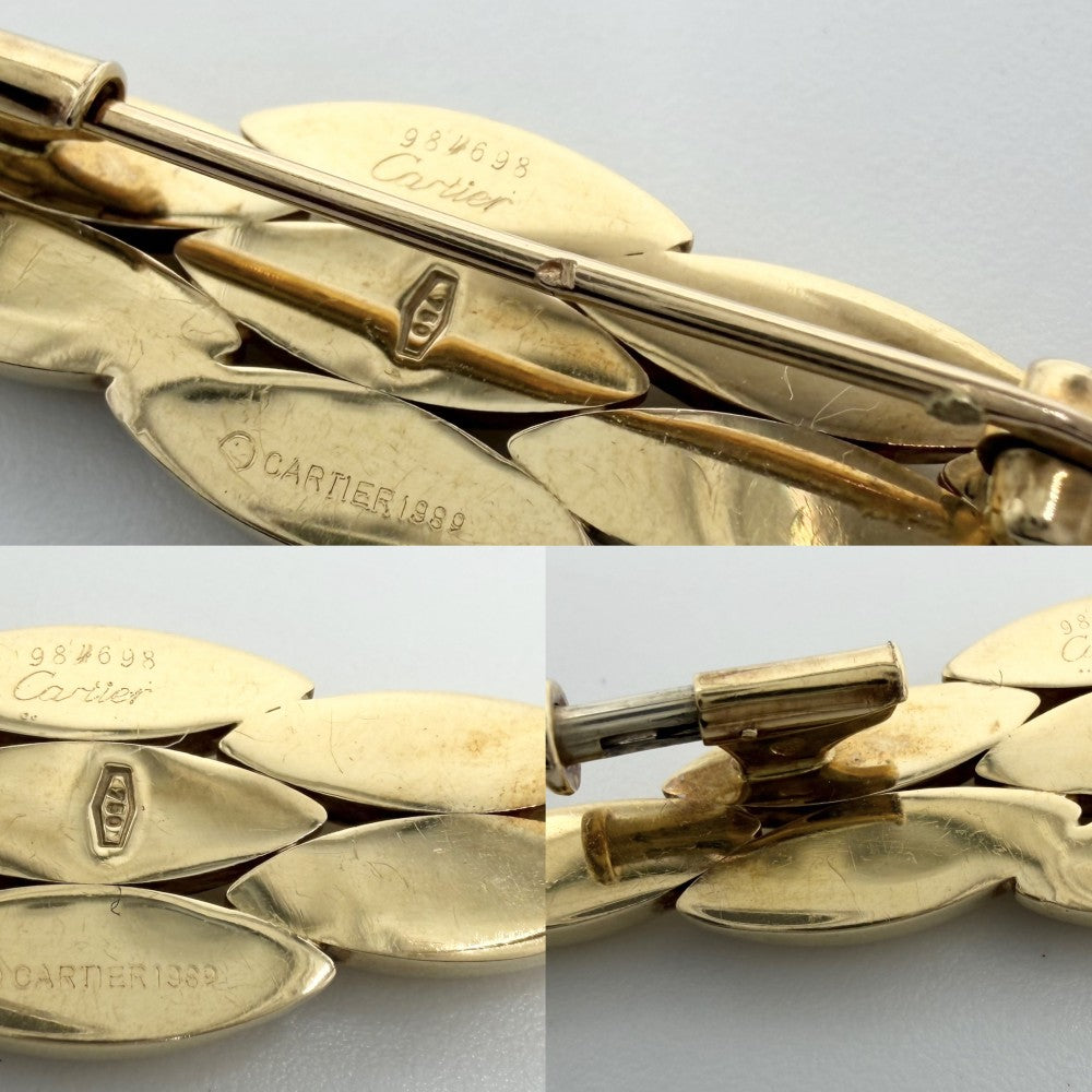 CARTIER カルティエ ブローチ ジャンシアン ジュエリー アクセサリー 18金YG Au750 K18イエローゴールド レディース 約5.6g【中古品】