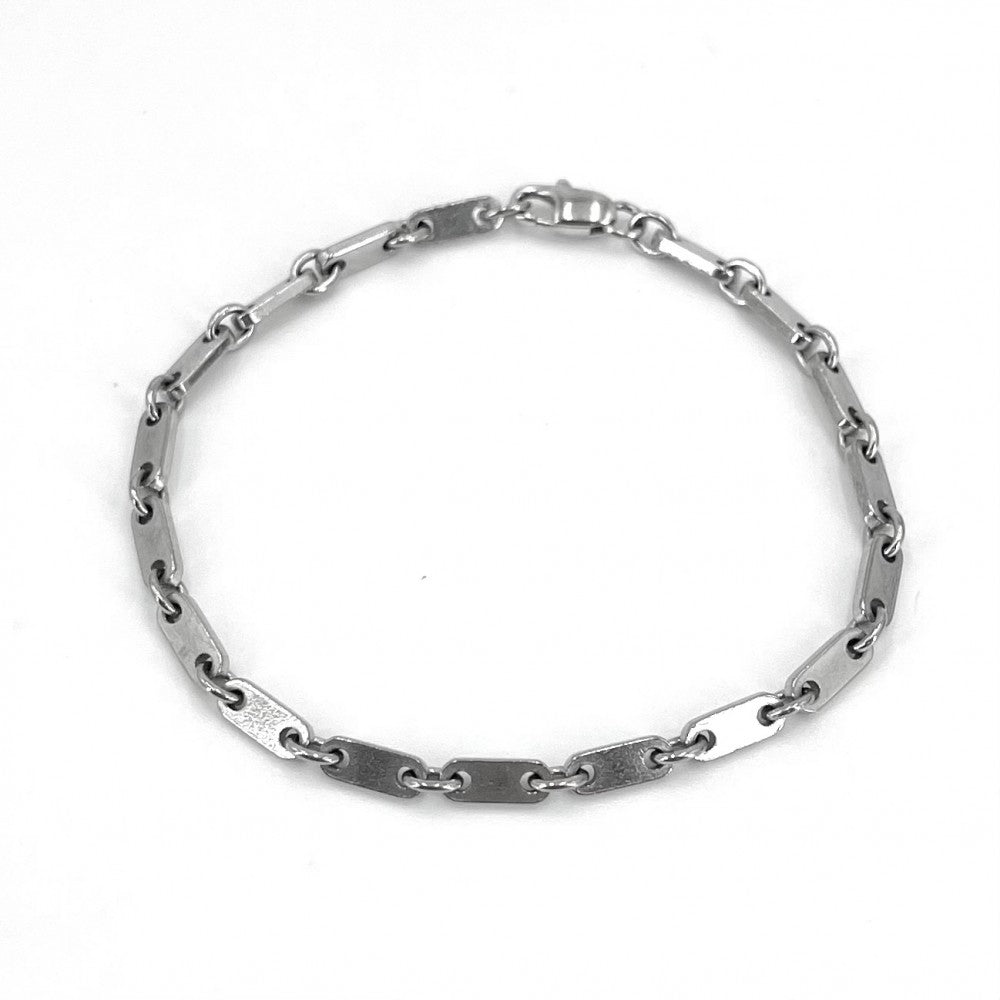 CARTIER カルティエ バングル フィガロ ジュエリー アクセサリー Au750 18金WG メンズ レディース ブレスレット K18ホワイトゴールド B6014100 レディース 約11.2g【中古品】