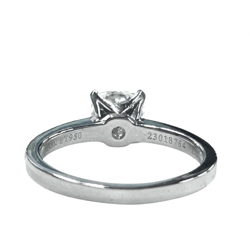 TIFFANY&Co. ティファニー 指輪 ノヴォ ブリリアント エンゲージメントリング クッションカット パヴェ ジュエリー アクセサリー Pt950プラチナ ダイヤモンド1.00ct 約11号 シルバー レディース【中古品】
