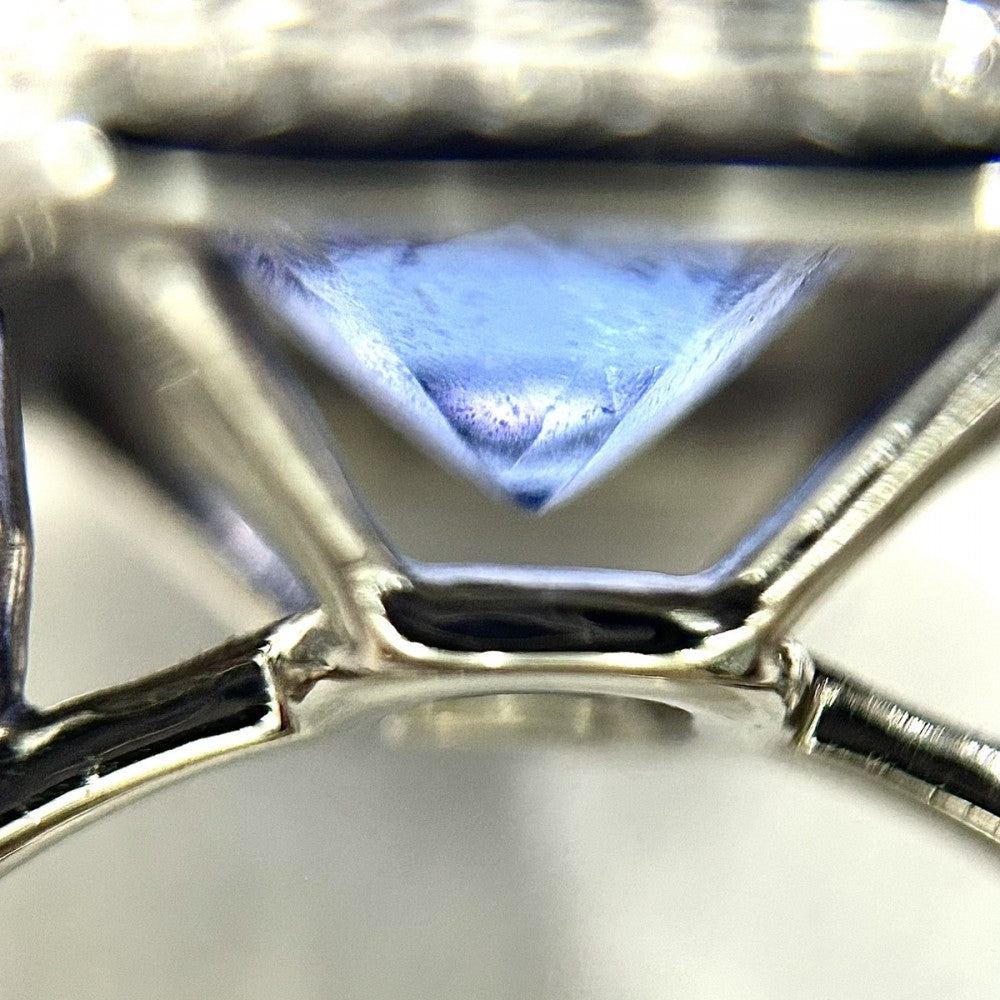 【開店SALE】 TIFFANY&Co. ティファニー 指輪 ソレストリング ジュエリー アクセサリー Pt950プラチナ タンザナイト2.0ct 約12号 ブルー 青 レディース 約6.2g【中古品】