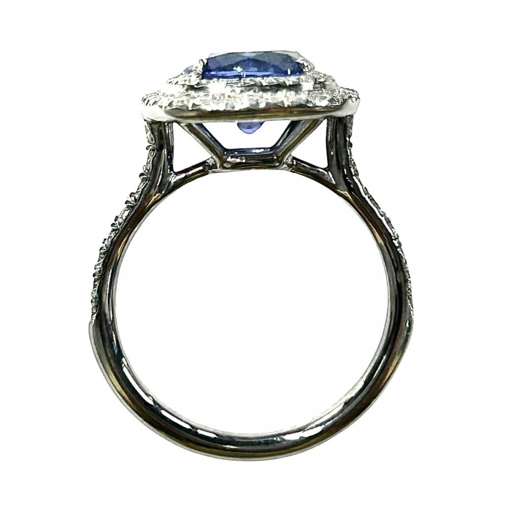 TIFFANY&Co. ティファニー 指輪 ソレストリング ジュエリー アクセサリー Pt950プラチナ タンザナイト2.0ct 約12号 ブルー 青 レディース 約6.2g【中古品】