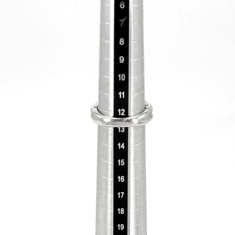 TIFFANY&Co. ティファニー 指輪 ウォーブン リング ジュエリー アクセサリー 18金WG Au750 K18ホワイトゴールド ダイヤモンド 約12.5号 レディース 約6.6g【中古品】