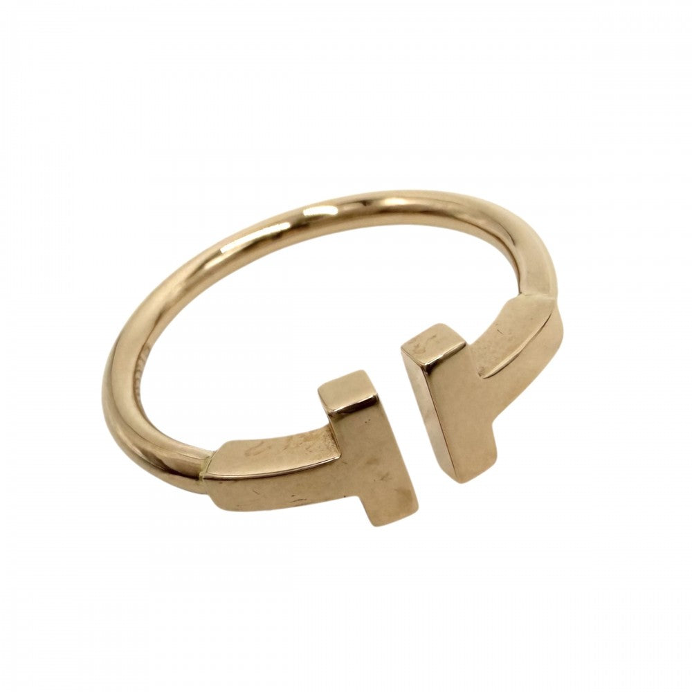 【開店SALE】 TIFFANY&Co. ティファニー 指輪 ティファニーT Tワイヤーリング ジュエリー アクセサリー 18金PG Au750 K18ピンクゴールド 約12号 レディース 約3.0g【中古品】