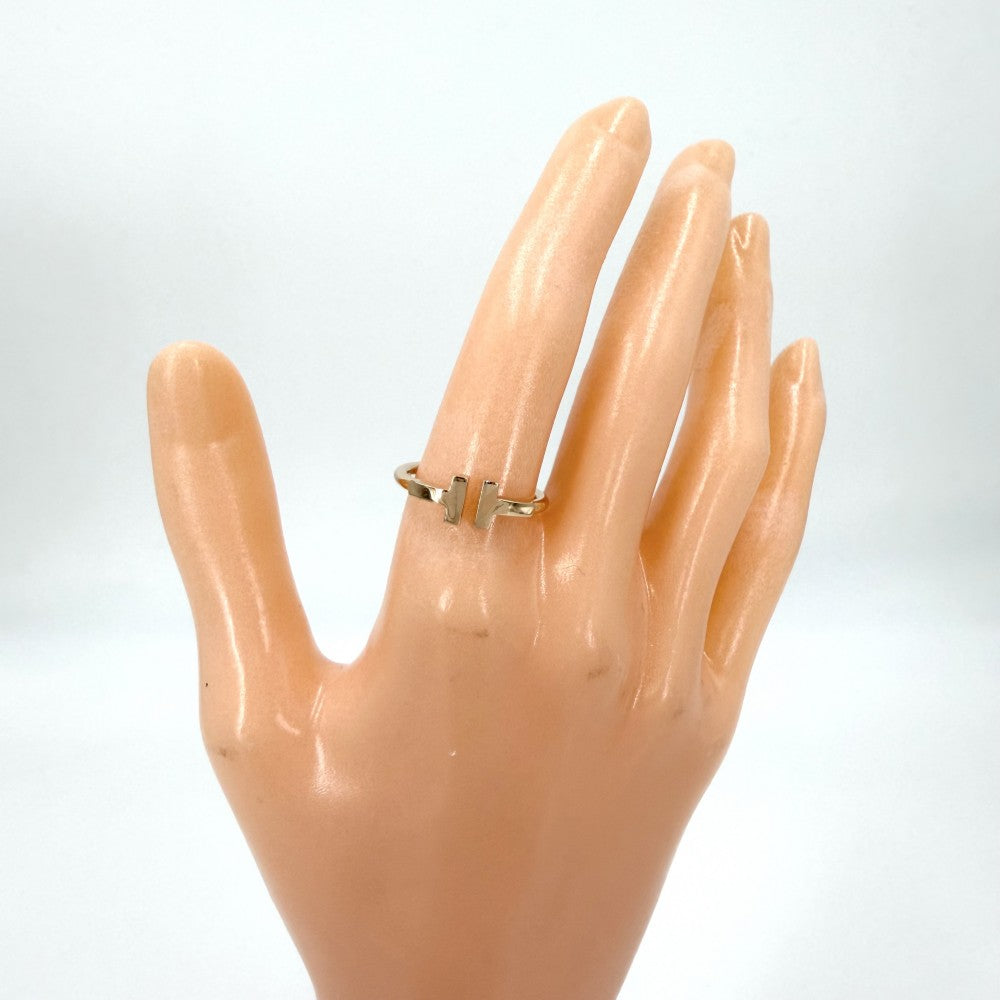 【開店SALE】 TIFFANY&Co. ティファニー 指輪 ティファニーT Tワイヤーリング ジュエリー アクセサリー 18金PG Au750 K18ピンクゴールド 約12号 レディース 約3.0g【中古品】