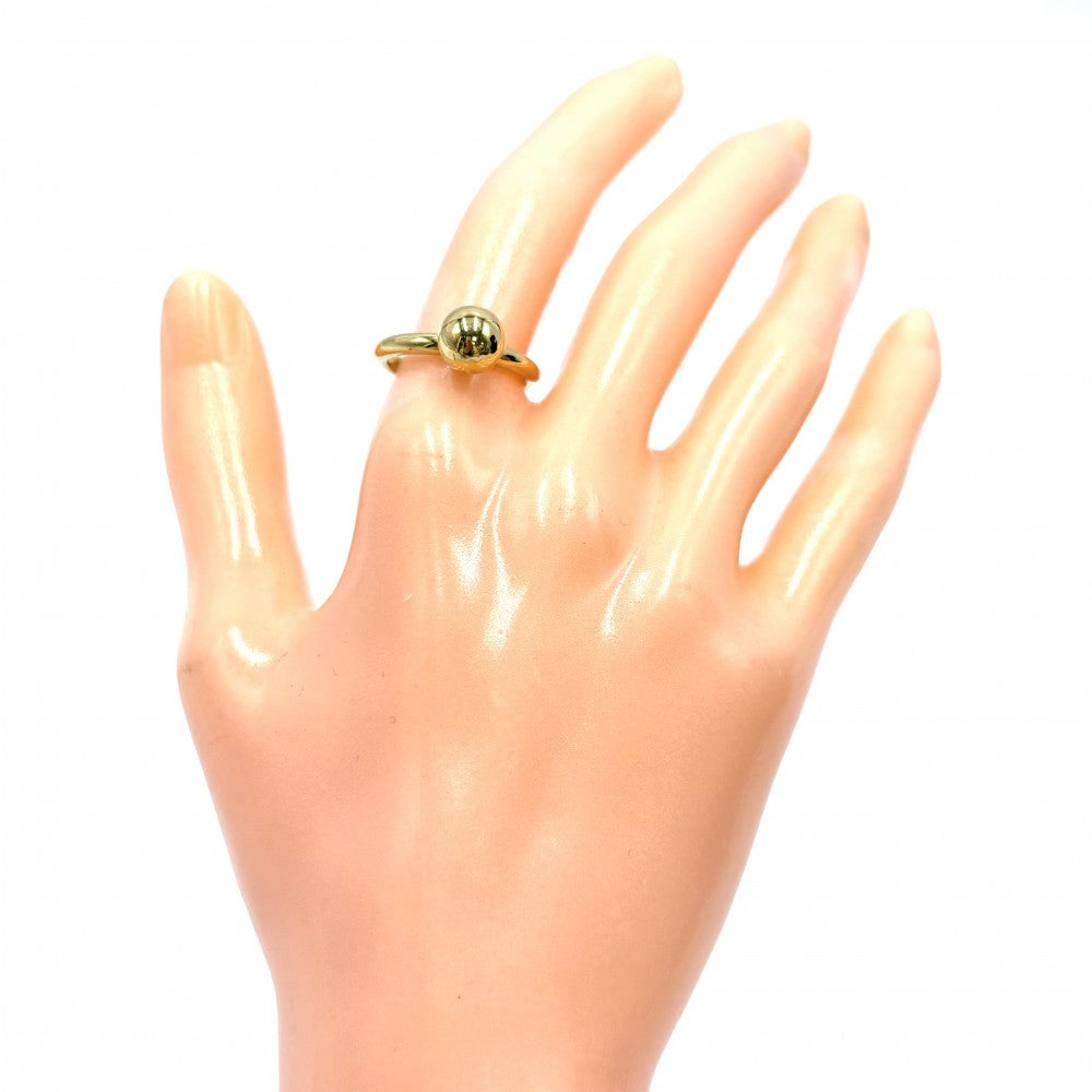 TIFFANY&Co. ティファニー 指輪 ハードウェア ボールリング ジュエリー アクセサリー 18金YG Au750 K18イエローゴールド 約11.5号 レディース 約4.6g【中古品】