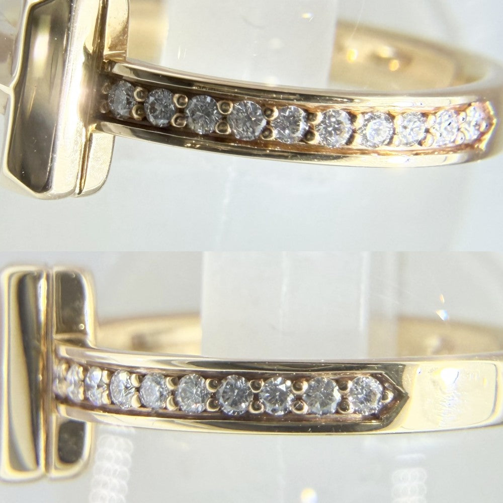TIFFANY&Co. ティファニー 指輪 ティファニーT Tワン ナロー ジュエリー アクセサリー 18金YG Au750 K18イエローゴールド ダイヤモンド 約9号 レディース 約4.3g【中古品】