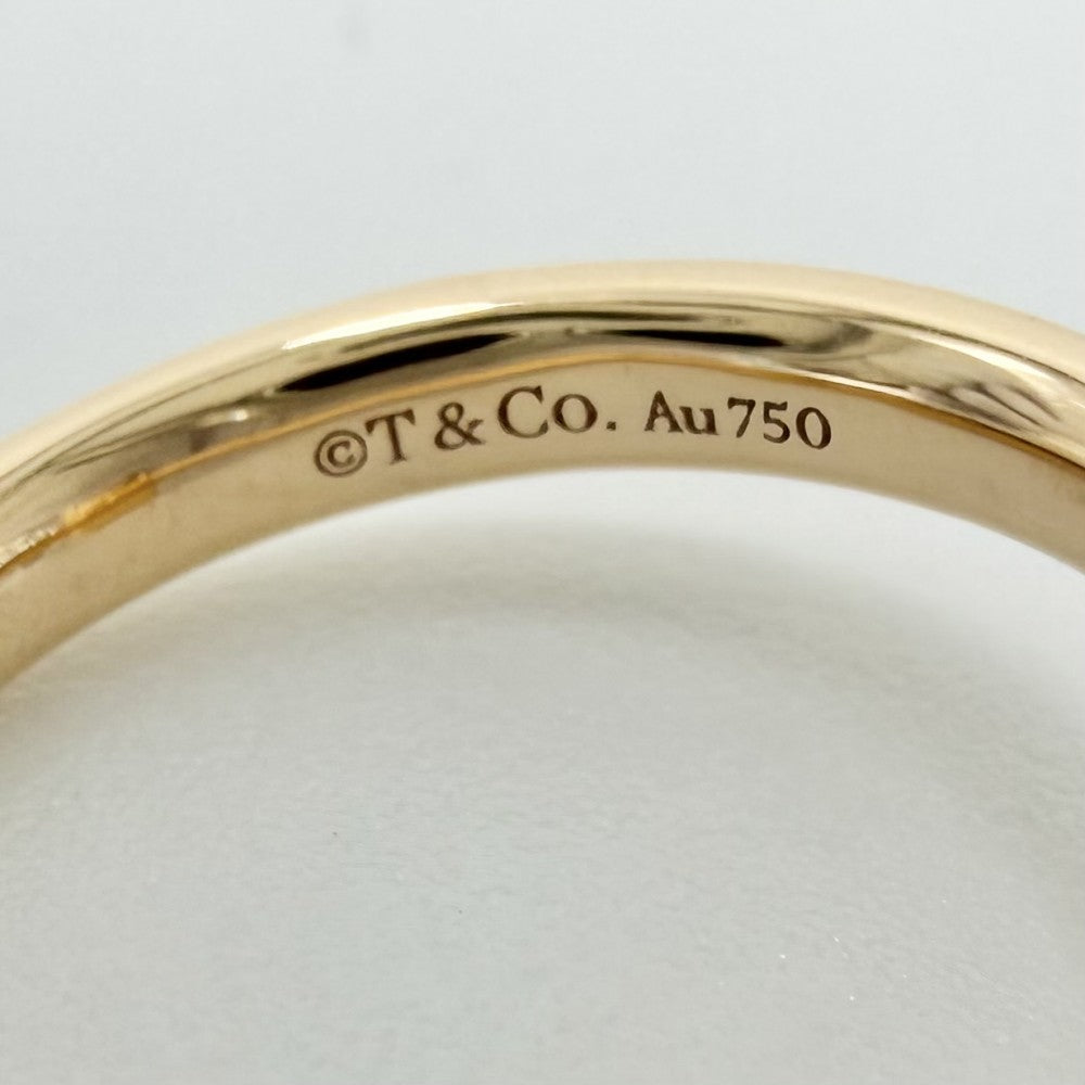 TIFFANY&Co. ティファニー 指輪 ティファニーT Tワン ナロー ジュエリー アクセサリー 18金YG Au750 K18イエローゴールド ダイヤモンド 約9号 レディース 約4.3g【中古品】
