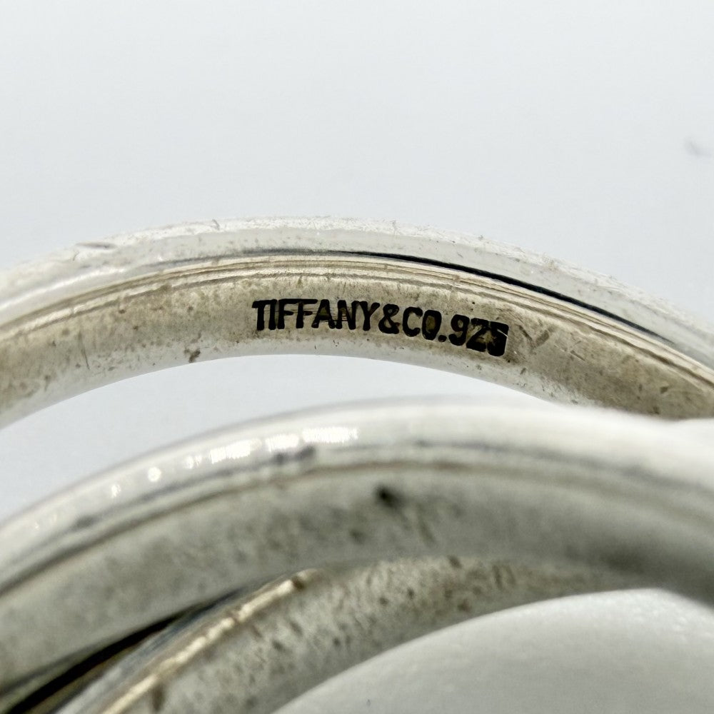TIFFANY&Co. ティファニー 指輪 トリニティリング 3連 ジュエリー シルバー925 約9号 レディース 約9.5g【中古品】