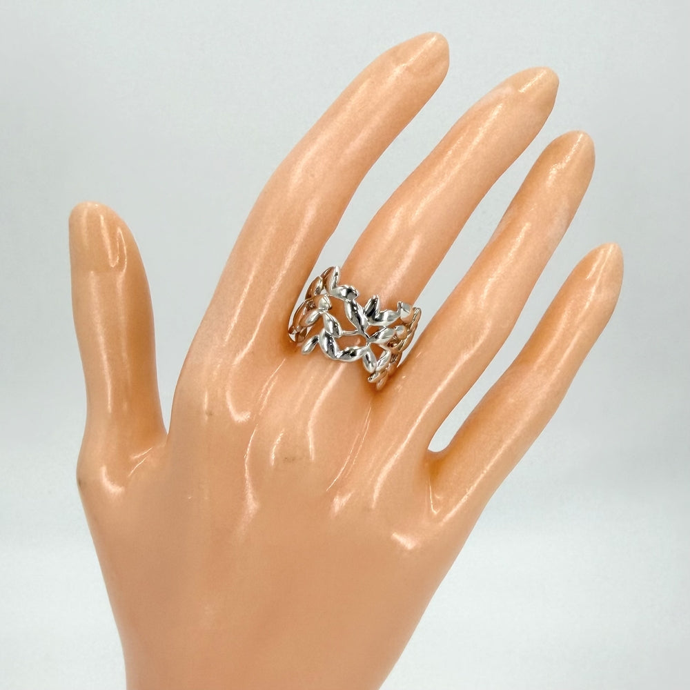 TIFFANY&Co. ティファニー 指輪 パロマ・ピカソ オリーブ リーフ リング ジュエリー アクセサリー シルバー925 約13号 レディース 約5.7g【中古品】