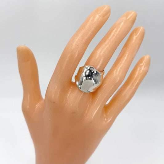 TIFFANY&Co. ティファニー 指輪 エルサペレッティ ボーンカフ ジュエリー アクセサリー リング サイズ5 シルバー925 約9.5号 74238300 レディース 約8.3g【中古品】