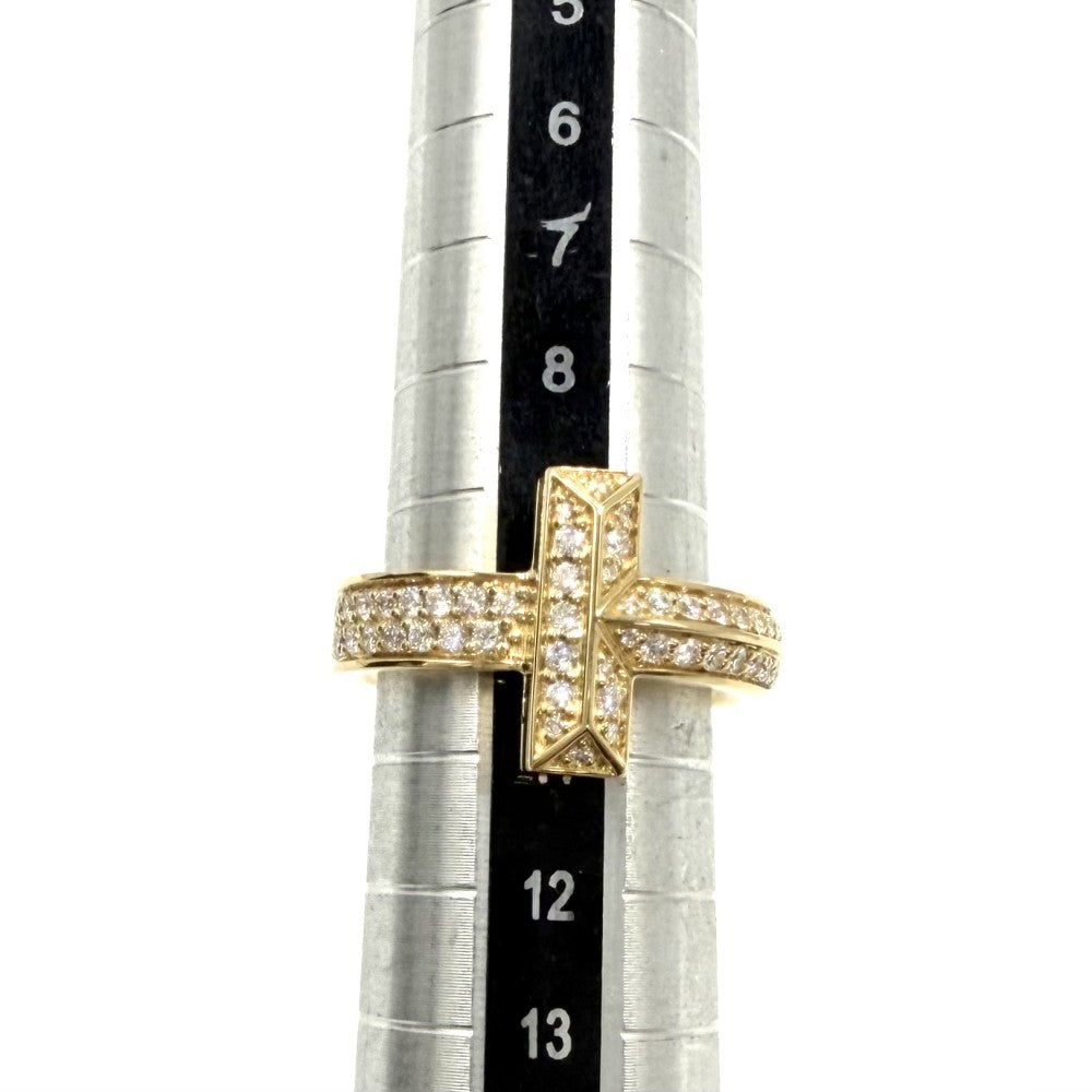 TIFFANY&Co. ティファニー 指輪 ティファニーT Tワン ジュエリー アクセサリー 18金YG Au750 K18イエローゴールド ダイヤモンド0.54ct 約10号 レディース 約10.7g【中古品】