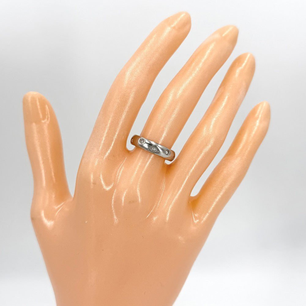 TIFFANY&Co. ティファニー 指輪 ドッツリング ジュエリー アクセサリー Pt950プラチナ ダイヤモンド 約6.5号 レディース 約6.7g【中古品】