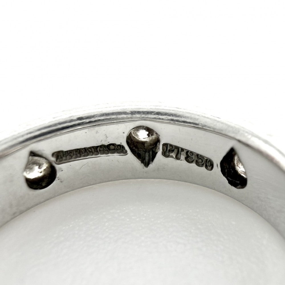 TIFFANY&Co. ティファニー 指輪 ドッツリング ジュエリー アクセサリー Pt950プラチナ ダイヤモンド 約6.5号 レディース 約6.7g【中古品】