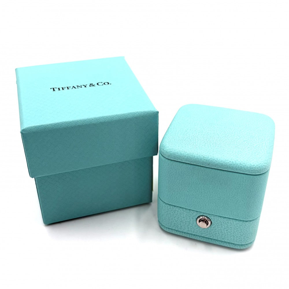TIFFANY&Co. ティファニー 指輪 ハーモニー　ハーフサークル リング ジュエリー アクセサリー Pt950プラチナ ダイヤモンド0.20ct 約8号 レディース 約3.0g【中古品】