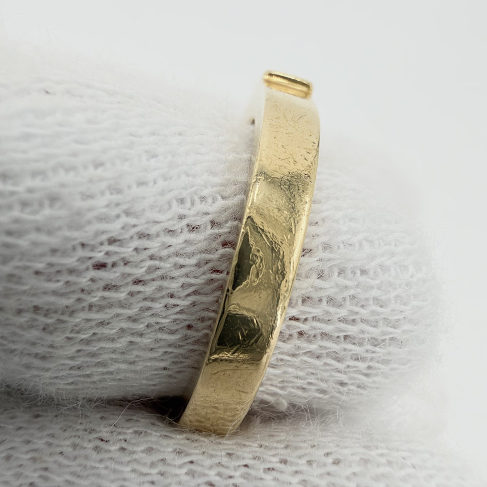 TIFFANY&Co. ティファニー 指輪 シグネチャー リング ジュエリー アクセサリー クロス Au750 K18YG K18イエローゴールド ダイヤモンド 約8号 レディース 約4.6g【中古品】