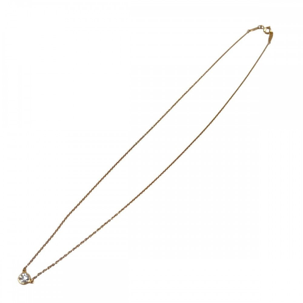 TIFFANY&Co. ティファニー ネックレス バイザヤード ペンダント ジュエリー アクセサリー Au750 K18ピンクゴールド ダイヤモンド0.22ct レディース 約1.8g【中古品】