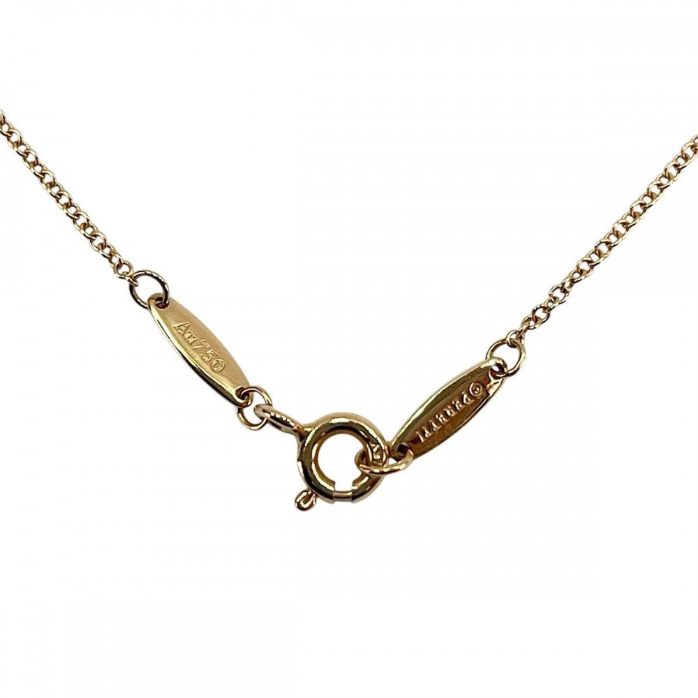 TIFFANY&Co. ティファニー ネックレス バイザヤード ペンダント ジュエリー アクセサリー Au750 K18ピンクゴールド ダイヤモンド0.22ct レディース 約1.8g【中古品】