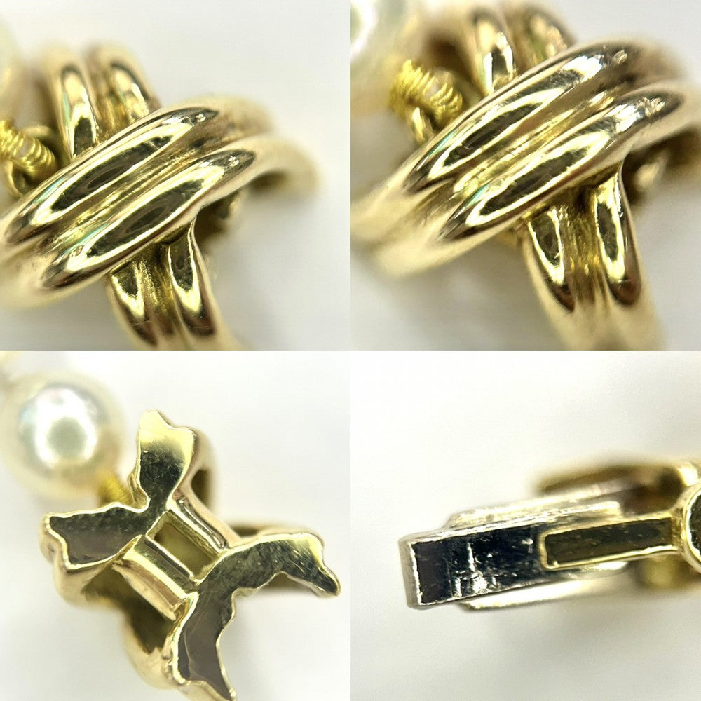 TIFFANY&Co. ティファニー ネックレス パールネックレス シグネチャー 真珠 ジュエリー アクセサリー K18イエローゴールド パール パール レディース 約18.2g【中古品】