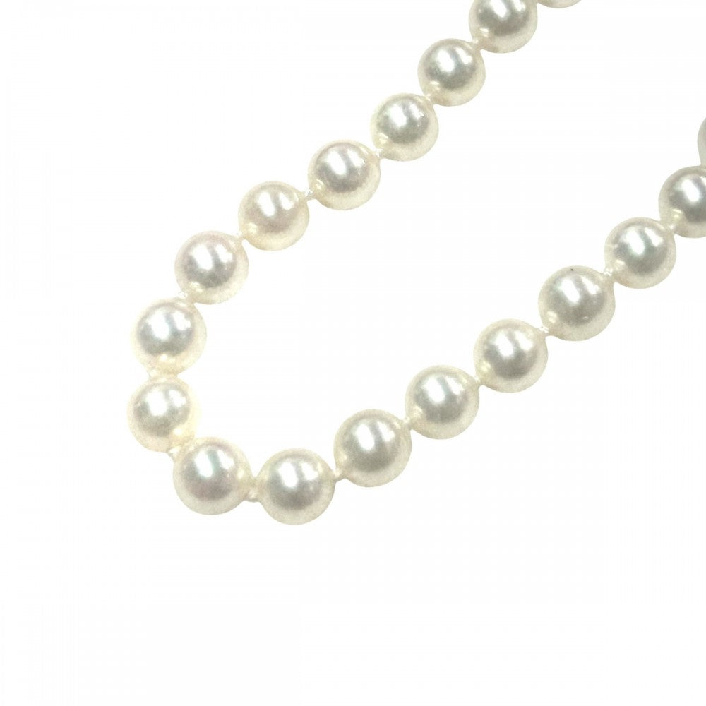 TIFFANY&Co. ティファニー ネックレス パールネックレス シグネチャー 真珠 ジュエリー アクセサリー K18イエローゴールド パール パール レディース 約18.2g【中古品】