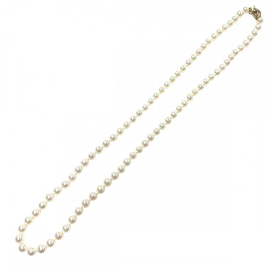 TIFFANY&Co. ティファニー ネックレス パールネックレス シグネチャー 真珠 ジュエリー アクセサリー K18イエローゴールド パール パール レディース 約18.2g【中古品】