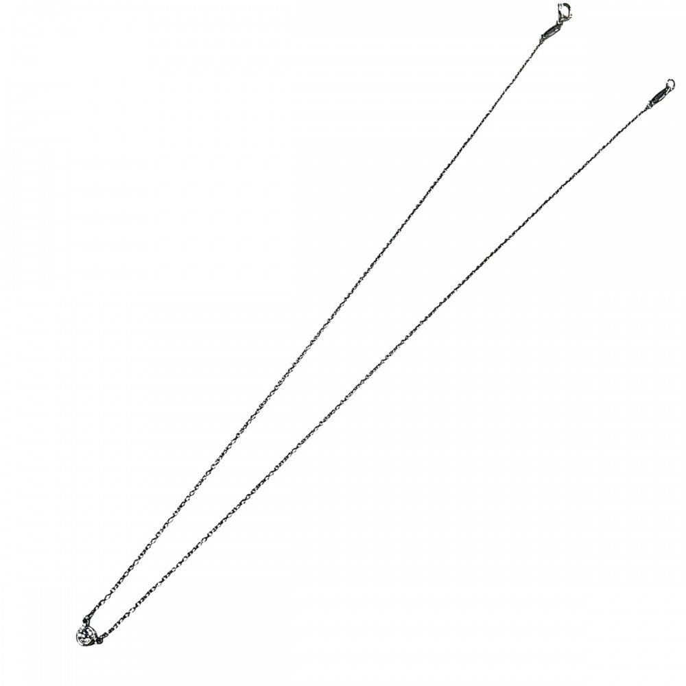 TIFFANY&Co. ティファニー ネックレス バイザヤード シングルダイヤモンドペンダント ジュエリー アクセサリー Pt950プラチナ ダイヤモンド0.08ct レディース 約2.3g【中古品】