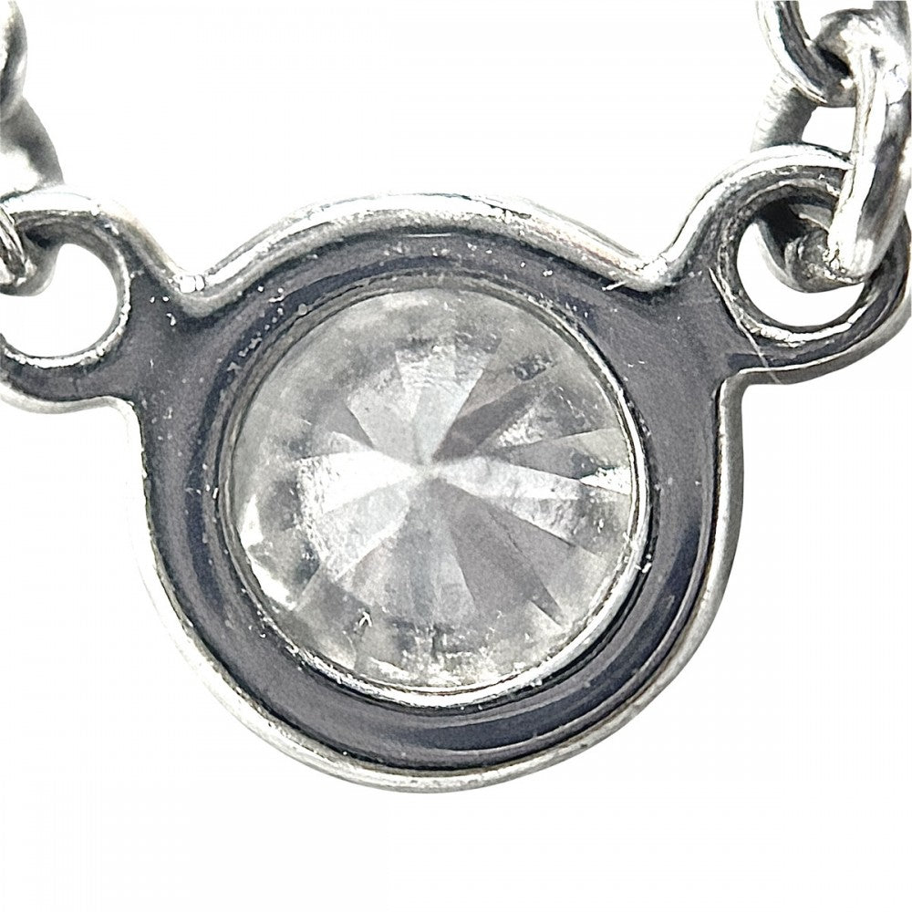 TIFFANY&Co. ティファニー ネックレス バイザヤード シングルダイヤモンドペンダント ジュエリー アクセサリー Pt950プラチナ ダイヤモンド0.08ct レディース 約2.3g【中古品】