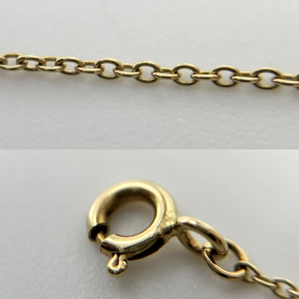 TIFFANY&Co. ティファニー ネックレス クロスステッチ ジュエリー アクセサリー 18金YG Au750 K18イエローゴールド ダイヤモンド ゴールド レディース 約2.8g【中古品】