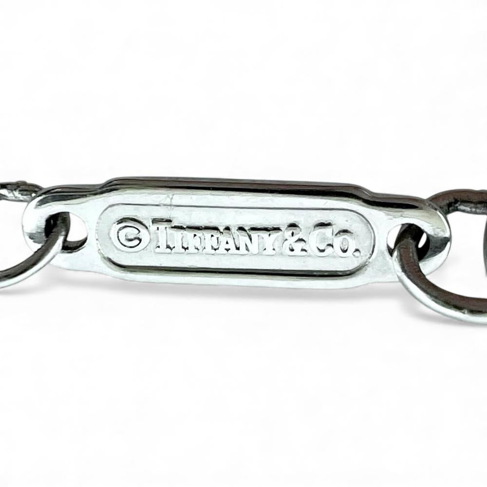 【開店SALE】 TIFFANY&Co. ティファニー ネックレス ジュエリー アクセサリー レター イニシャル F Pt950プラチナ ダイヤモンド シルバー レディース 約3.4g【中古品】