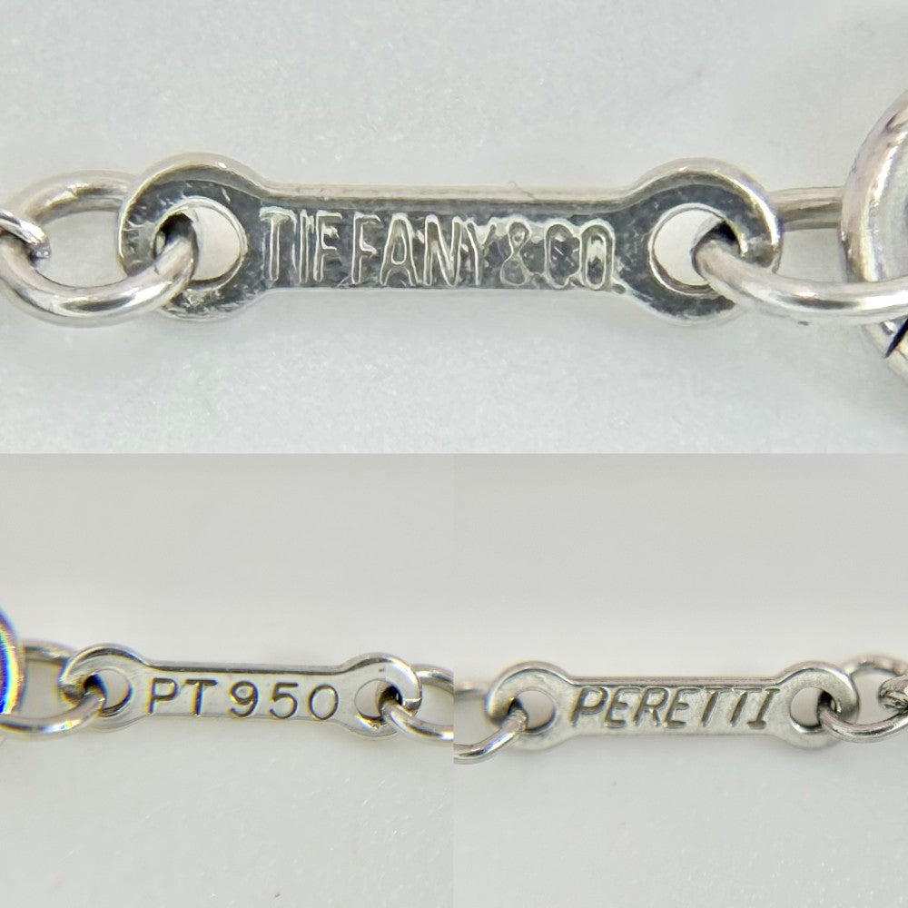 TIFFANY&Co. ティファニー ネックレス エルサペレッティ スモールクロス アクセサリー ジュエリー ペンダント Pt950プラチナ ダイヤモンド レディース 約6.6g【中古品】